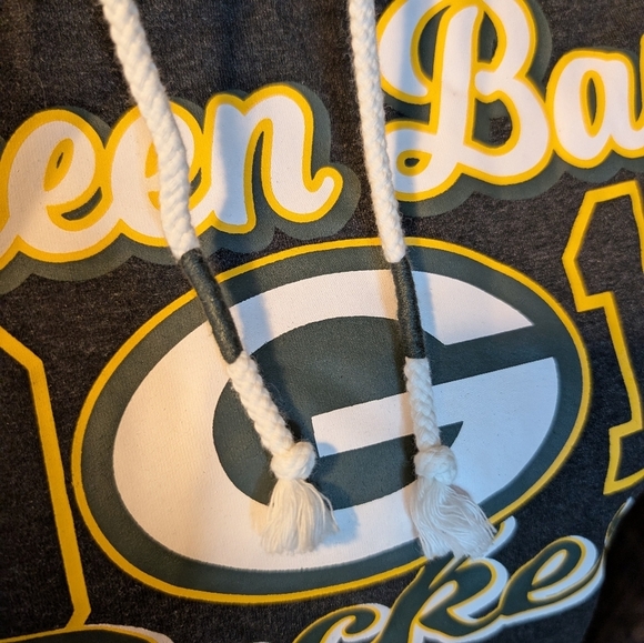 GREEN Bay Packers NFL 1919 Cowl Neck Lightweight Sweatshirt Small - Picture 11 of 13